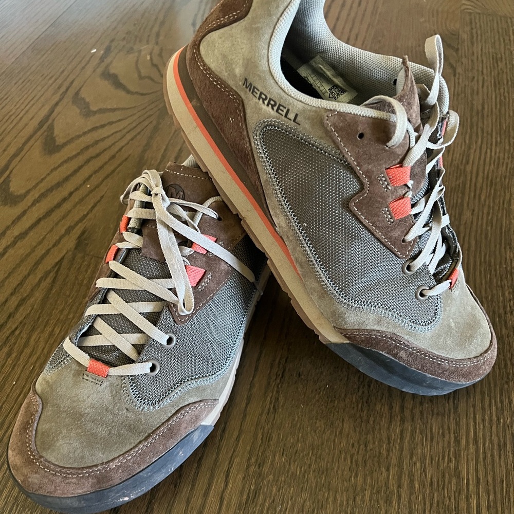 Merrell Gray and Brown Sneakers